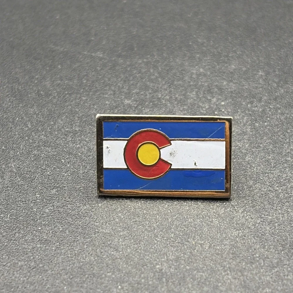 Colorado State Flag USA Lapel Hat Pin‎